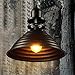 Produktbild DHG Indoor Lighting Kronleuchter Leuchten Vintage Industrial Anhänger Deckenleuchte Steampunk Retro Loft Kreative Single Head Iron Kleine Kronleuchter mit E27 Sockel Restaurant Cafe Ligh