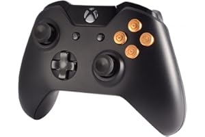 eXtremeRate Pulsanti ABXY Metallo per Xbox One S X Controller,Tasti in Alluminio Accessori Ricambio per Xbox One Elite/Elite Series 2/Standard Joystick-Oro