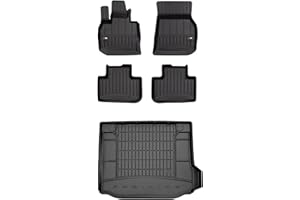 MOTOS Set di tappetini in gomma e tappetini per il bagagliaio per BMW X3 G01 dal 2017 Migliorare il comfort di viaggio con tappetino antiscivolo auto 3D- tappetini per tutte le stagioni auto, protezio