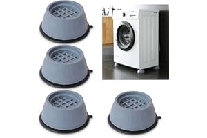 ENAIAH Waschmaschine Füße Pad, 4 Stück Universal Anti Vibration Waschmaschine Füße Antivibrationsmatte Vibrationsdämpfer Gummi Fußpolster für Wachmachinen und Trockner (a)