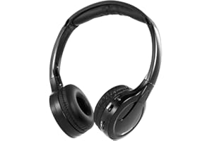 Docooler IR Infrarot Wireless Auto Kopfhörer Stereo Headset Verkabelt Kopfhörer Dual Channel für In-Auto DVD-Player