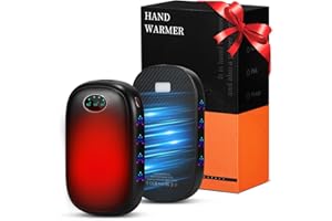KONESKY Handwärmer Elektrisch,10000mAh Wiederaufladbar Elektrische Tragbare Taschenwärmer Power Bank, 3 Heizmodi,2er-Pack Split-Magnetic für Outdoor-Sport,Jagd,Golf,Camping,Warmes Geschenk für Frauen, Männer