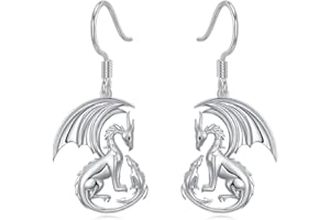 ENJOYLIFECREATIVE Boucles d'oreilles animaux pour femmes en argent sterling 925 Boucles d'oreilles Koala Vache Dragon Bijoux animaux Cadeaux pour les amoureux des animaux