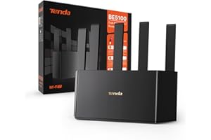 ‎TENDA Tenda RE6L Pro Wi-Fi 7 Router (BE5100 Dual-Band 4323Mbit/s 5GHz, 688Mbit/s 2,4GHz)Vertikale Antennen, Wi-Fi+, 1x2.5Gbps+3xGigabit WAN/LAN Ports, MLO, 4K-QAM, NFC, VPN, WPA3, VR/AR Gaming/8K Streaming
