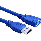 PrimeX PX-1710 10 Metre USB 3.0 Uzatma Kablosu, USB Erkek Dişi Ek Kablosu, Mavi USB A Male to Female Extension Cable
