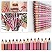 Kfnire 12pcs/set Women Professional Lipliner Waterproof Lip Liner Pencil 15CM 12 Colors