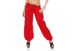 MALITO MORE THAN FASHION Malito Bombacho clásico Design Boyfriend Aladin Harem Pantalón Sudadera Baggy Yoga 3417 Mujer Talla Única