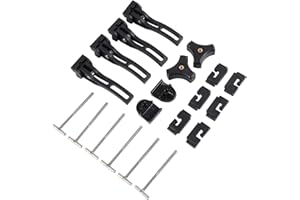 DICMIC Universal-Ersatzteil für Harte dreifach gefaltete Tonneau-Abdeckung, inklusive T-Bolzen, Heckklemme, Frontklemme