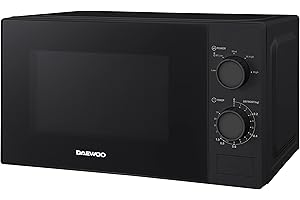 Daewoo MMF0S20T0B002 Solo-Mikrowelle / 20 L / 700 W / 5 Leistungsstufen / Kindersicherung / Schwarz
