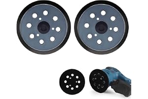 2 St 5" 8-Håls Slipplattor för Makita, Utbytbara Plattor med Kardborresystem, Kompatibla med Makita M9204 BO5030 BO5031 DBO18