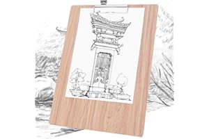 ANGGREK Planches D'art pour le Dessin et la Peinture Presse-papiers D'artiste 12x12 Fournitures Planche à Croquis Petit Artisanat Aquarelle avec Pouces Bois Uni marqué A3 A1 Plan de