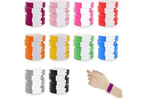 ICYOWLS 150 PCS 10 colores pulseras de entrada impermeables para festivales, eventos y parques acuáticos, papel DuPont resistente al desgarro, ecológicas, 100% a prueba de agua para actividades al aire libre