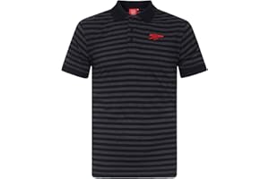 ARSENAL F.C. Arsenal FC Mens Polo Shirt Striped Marl Yarn Dye Official Football Gift