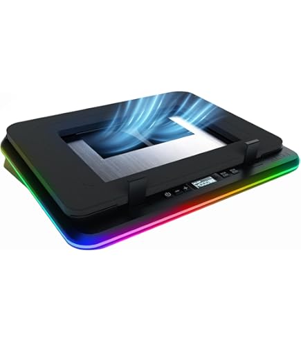 Base Raffreddamento Laptop Gaming Con RGB E Porte USB - Ventilatore Turbo Per PC 15-19" - Foto 2