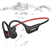 IFECCO Bone Conduction Swimming Headphones, IP68 Water Resistant | Headphones for Swimming Running Cycling with 8G MP3, Helme