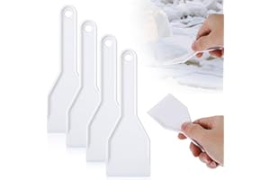 JIEYAO 4 Stück Kühlschrank Eiskratzer Gefrierschrank, Kunststoff Eisschaber zum Entfernen von EIS und Schnee Kühlschrankentstopfung Scrapers Reinigungsschaber Effektive Kühlschrank Entstopfung