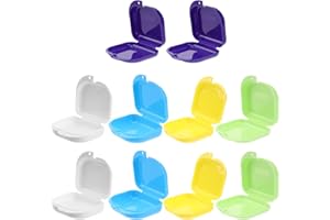 SUPVOX 10 pièces Boîtes de Rangement pour Appareil Dentaire Boîte orthodontique Dentaire Transparente Cas de Prothèse Dentaire Dentier Retenue Orthodontique pour Voyage