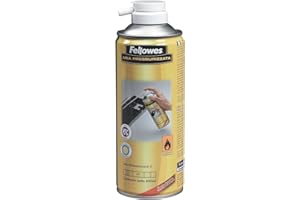 Fellowes aria compressa 400 ml – Spray ad Aria Compressa per Pulizia di Tastiere, PC ed Elettronica – Getto Potente, Senza CFC