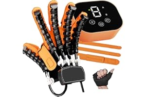 XGXHIN Guanti per Riabilitazione della Mano robotica per Ictus, Dispositivo di Allenamento delle Dita con Forza Regolabile per Il Recupero dell'emiplegia