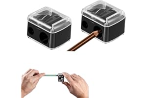 Fonyiunce Makeup Sharpener Anspitzer, Kosmetikspitzer, Lipliner Eyeliner-Stift Werkzeug, Spitzer für stifte, Dual Bleistift Spitzer, für Dicke,Dünne Stifte, Handlich für Unterwegs