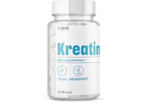 ‎BETTERPROTEIN Creatin Kapseln - 100% hochdosierte Monohydrat zum Muskelaufbau - Vegan - Halal - Meshfaktor 200 - Neutral - Kreatin betterprotein ® -