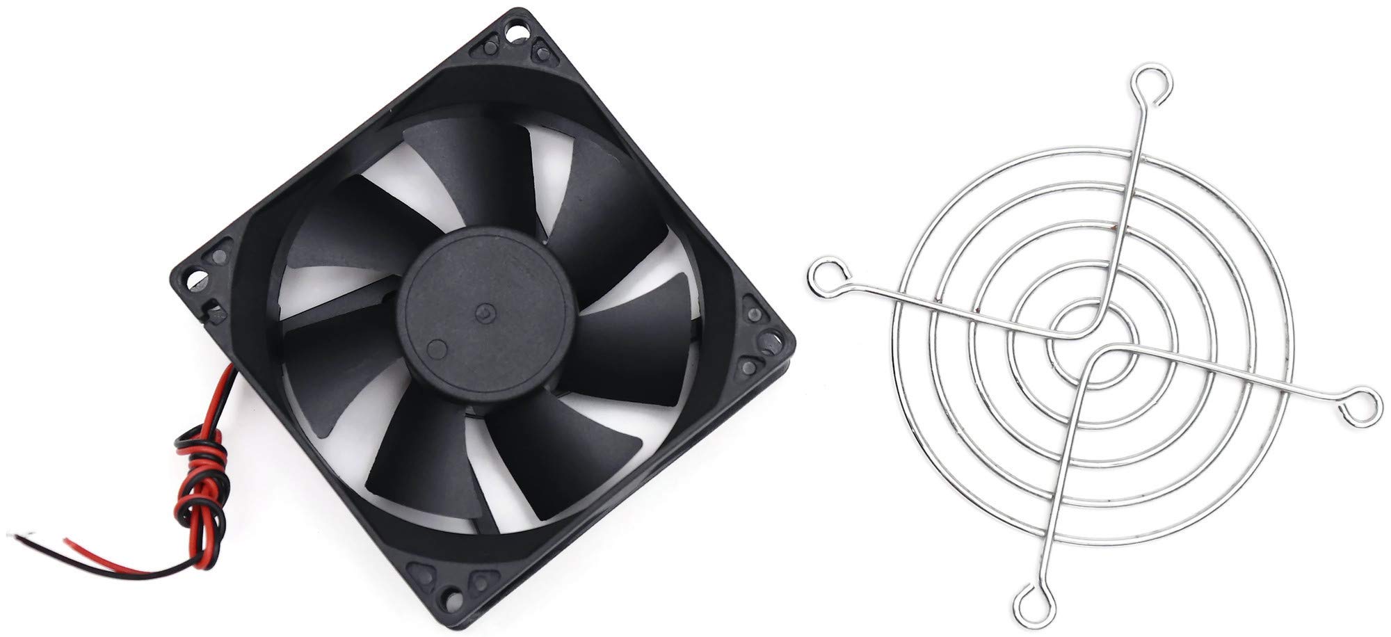 Electronic spices DC 12V Cooling Fan for PC Case, CPU Cooler with 3 Inches Grill