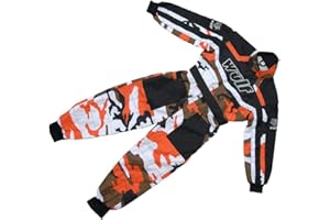 WULFSPORT KIDS CAMO KART SUIT Wulfsport Junior Kids Kart Suit Rennanzug in Tarnoptik für Motocross, Quad, Sport, Rennen