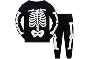 LitBud Kinder Jungen Schlafanzüge Dinosaurier Nachtwäsche Lange Ärmel Pjs Set Pyjamas für Kleinkind Größe 2-10 Jahre