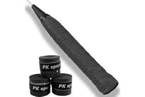 CAIHINIER Grip autocollant pour raquette de tennis, badminton, squash – Antidérapant avec trous d'aération pour une meilleure prise en main – 25 mm x 110 mm pour différents équipements de sport