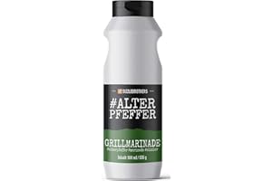 ‎SIZZLEBROTHERS Grillmarinade der SizzleBrothers | 500ml #AlterPfeffer | Flüssige Marinade für saftigeres & zarteres Fleisch im Vergleich zum BBQ Rub | Für Grillfleisch wie Steaks, Hähnchen, Pulled Pork & co.