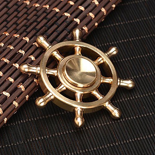 KONKY Finger Hand Spinner Legierung Fidget Fokus Spielzeug mit glatten Oberfläche Finish und Schnell Spinnen, EDC Spinner Kinder Erwachsene Stress Reducer für Angst Relief, ADD, ADHD und Finger Training - 4