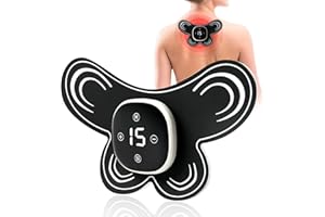 COODAY TENS Gerät Schmerztherapie,Elektrische Massagematte mit Wärmefunktion für Bein Rücken Schulter Arm Muskelstimulator,6 Massage-Modi und 15 Vibrationsstärken mit 3 Temperatur Einstellbar