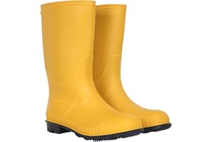 Mountain Warehouse Plain Kids Wellies - Waterproof, Soft Jersey Lined Wellington Boots, Gripped Sole, Boys & Girls - Spring Summer, Rain, School, Outdoors