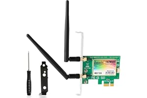 Aeisda Scheda WiFi PCIE, AC1200 Scheda di Rete Wi-Fi con Bluetooth 4.2, Adattatore PCI Express Senza Fili Dual Band (5GHz/2.4GHz) 1167Mbps per PC Fisso