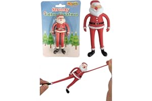 MUSTBEBONKERS MBB Stretchy Father Christmas - Fun Present Stocking Filler - Secret Santa Gift