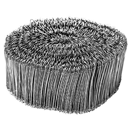 Preisvergleich Produktbild Betonbindedraht 2500 St. 1mm x 120mm Sackverschluss Drahtsackverschlüsse Ösendraht Rödeldraht Wire Ties
