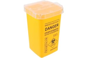 VEEMOON Abfallbehältnis Für Die Entsorgung Spritzenabwurfbehälter Nadelabwurfbehälter Für Sicheres Entsorgen Von Nadeln Und Yellow