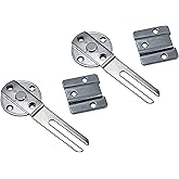 Gedotec Möbelverbinder Metall | 2 Stück - Tischplatten-Verbinder trennbar zum Anschrauben - TAVO | Arbeitsplatten-Verbinder S