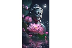 ZHUMUTO Diamond Painting Adulte Grand Format,Peinture Diamant XXL 40x70cm Bouddha Zen B,Broderie Diamant Painting Kit Complet Adulte Grand Format,Grande Taille Pour la Décoration