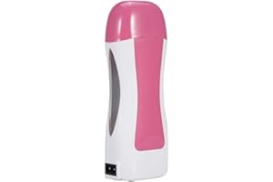 Crisnails® Calentador de Cera Tibia, Roll On Cera Fría, Depilación Profesional (Rosa 1T)