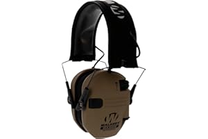 Walker's Delgado Razor Slim Passive Earmuff - Auriculares de perfil ultra bajo - Flat Dark Earth Unisex adulto (Pack de 1)