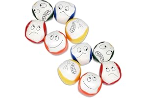 Joyibay Balles de Jonglage, 10PCS Balle De Jonglage pour Débutants Mini Balles de Jonglerie de Qualité, Créatif Jongler Ballon pour Les Enfants Kit de Balle de Jongle Durable