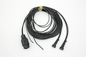 Aspöck Juego de cables original para cable de 13 polos, 5 m, conexión de bayoneta de 5 polos, 2 x abg. 3 m