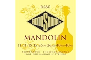 Rotosound Struny do mandoliny, Zestaw strun do mandoliny Mandolin RS80 Medium 10-34