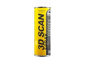RVK 3D Scanspray 3D-spray, vit matt, snabbtorkande, förbättrad ytfångst
