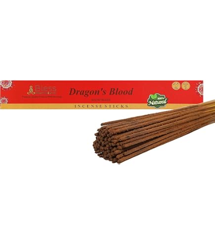 Premium Räucherstäbchen Drachenblut – 10 Boxen (80 Stück), Je 45 Min., Natürliche Herstellung Aus Indien