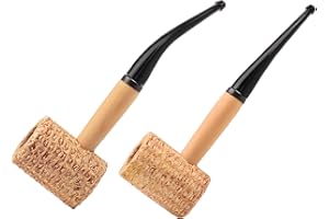 UNVOJL 2 Pieces Corn Cob Tobacco Pipe Novelty Pipe Detachable Corncob Pipe Portable Pipe for Smoking Hospitality