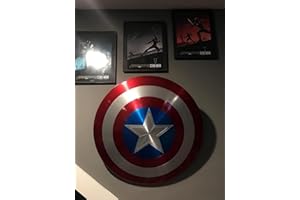 EXNOT Medieval Captain Avenger Metal Shield Replica 75th Anniversary Red