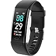 Fitness Tracker Watch, Activity Tracker Health Exercise Watch with Heart Rate Monitor Waterproof IP68 Smart Fitness Band with Sleep Monitor, Step Counter Pedometer Watch for Men Women Kids