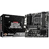 MSI B550M PRO-VDH WiFi ProSeries Anakart (AMD AM4, DDR4, PCIe 4.0, SATA 6Gb/s, M.2, USB 3.2 Gen 1, Wi-Fi, D-SUB/HDMI/DP, Micr